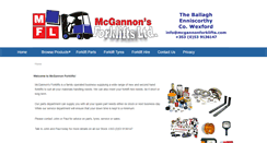 Desktop Screenshot of mcgannonforklifts.com